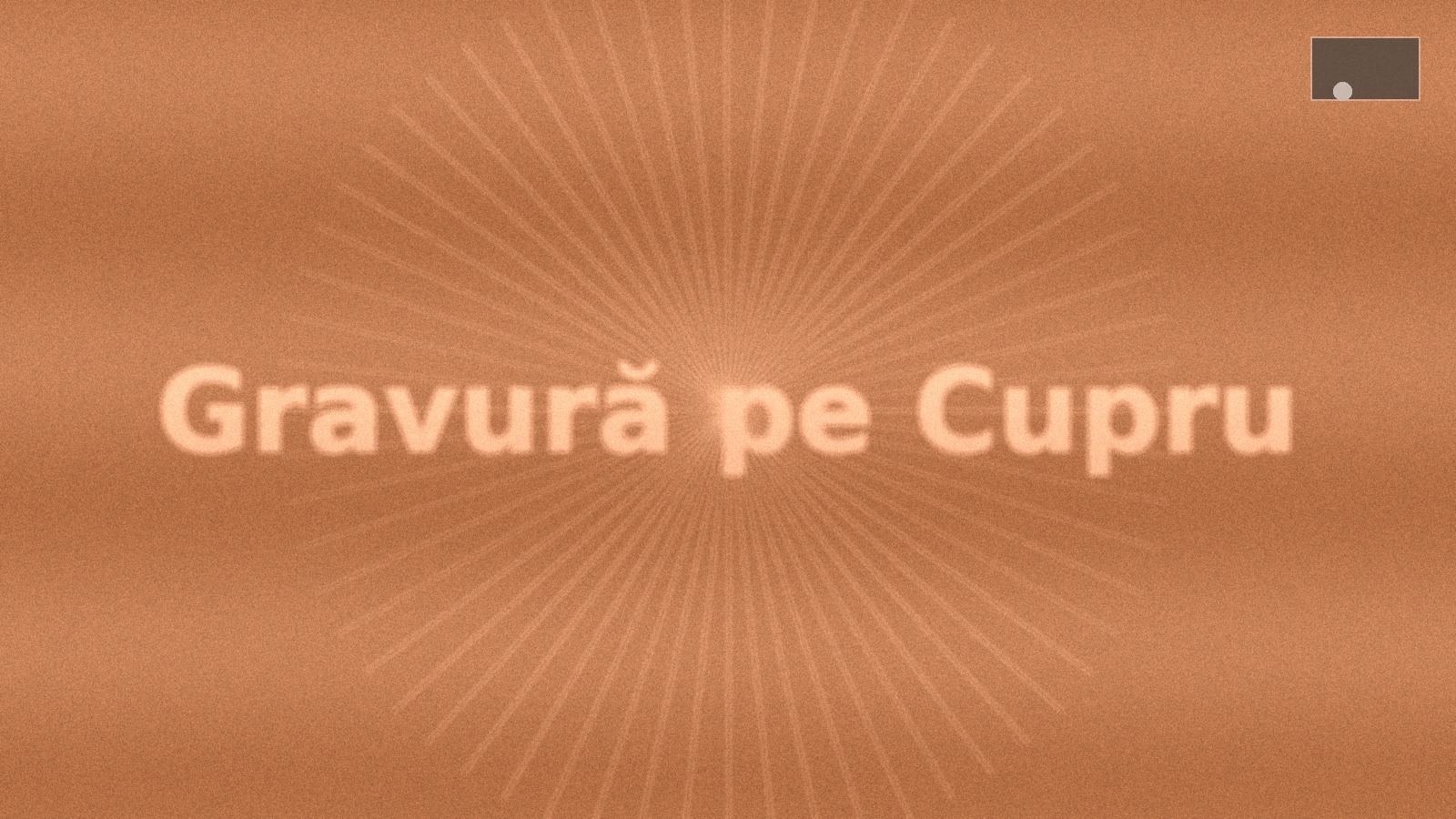Gravură CNC pe cupru